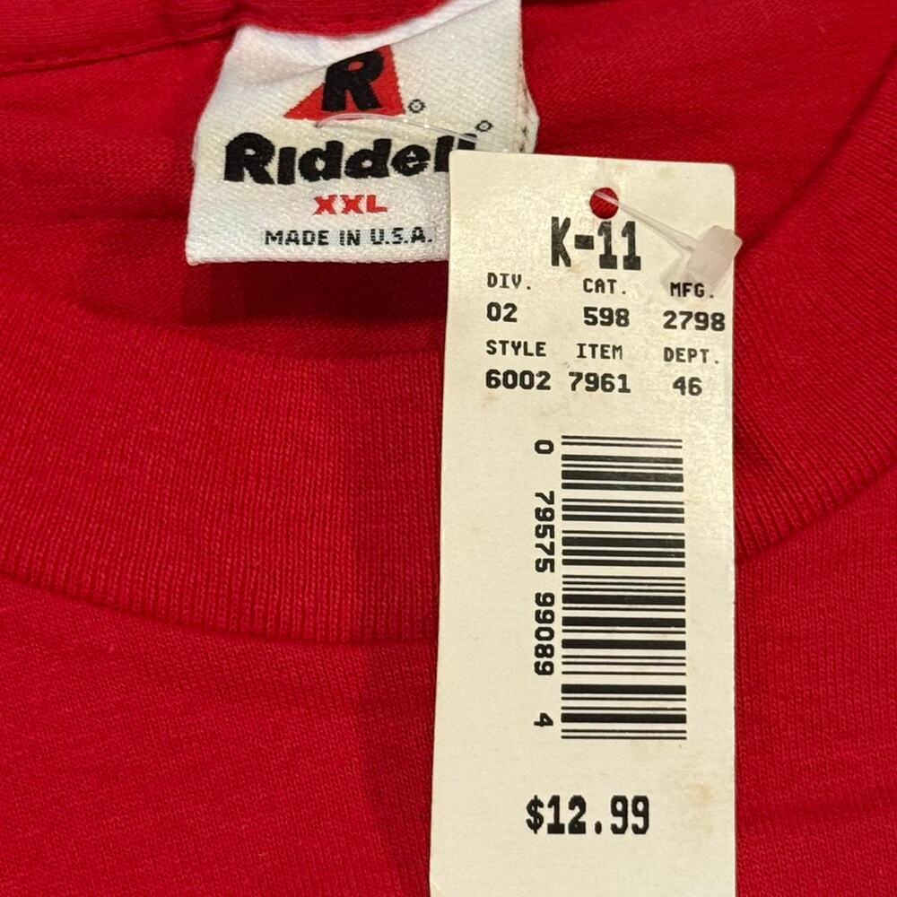 Vintage 1996 Chicago Bulls NBA Champions Best 4 Ever Deadstock T-Shirt XXL Red - Picture 5 of 8